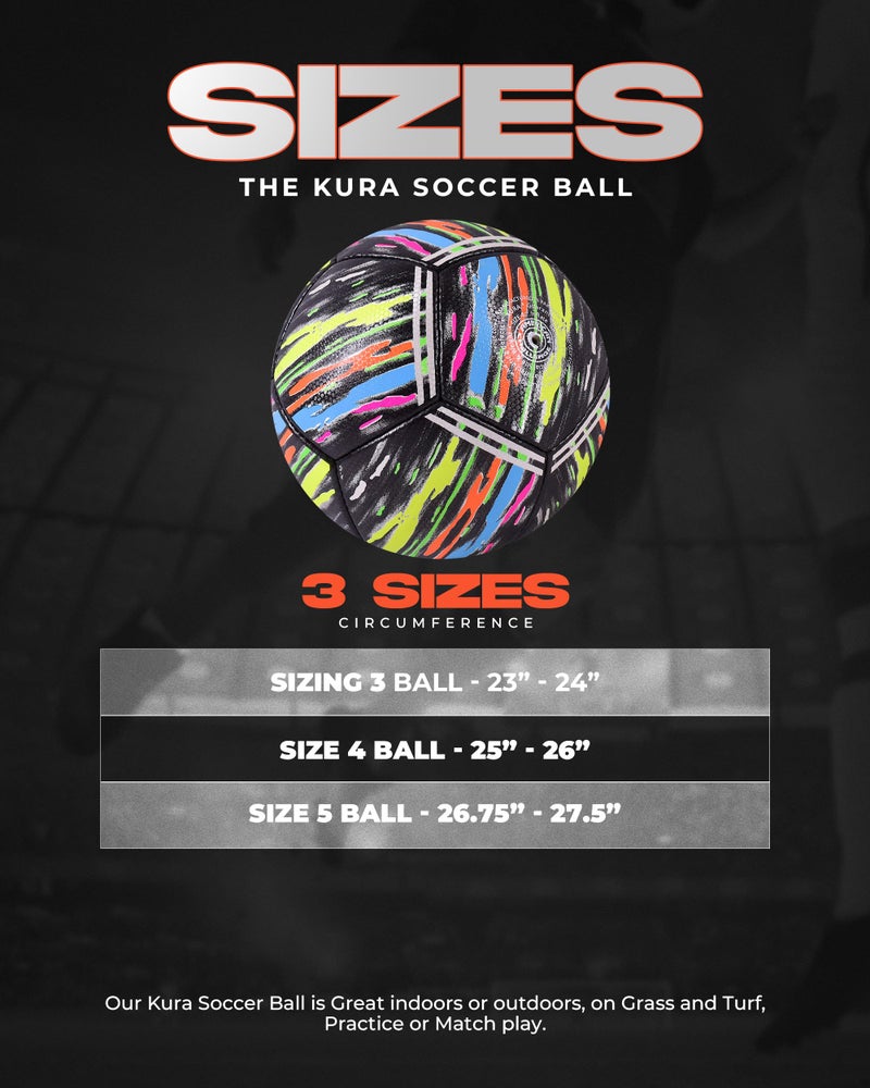 American Challenge Kura Soccer Ball â€“ Sizes 5, 4 & 3 â€“ Youth & Adult Training Soccer Ball for Practice, Games & Grass Fields - Image 2